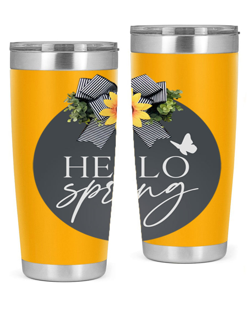 Hello spring butterfly Mockup194#- spring- Tumbler