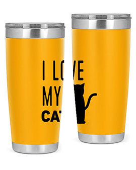 I Love My Cat Style 57#- cat- Tumbler