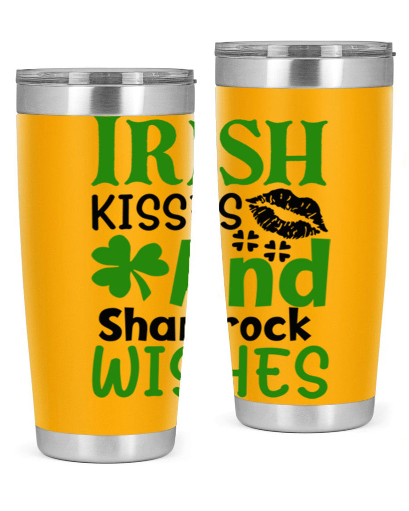 Irish Kisses And Shamrock Wishes Style 156#- St Patricks Day- Tumbler