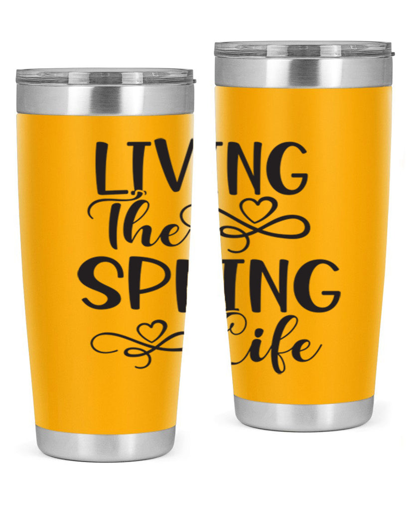 Living the spring life323#- spring- Tumbler