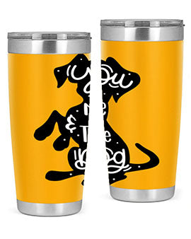You Me The Dogs Style 4#- dog- Tumbler