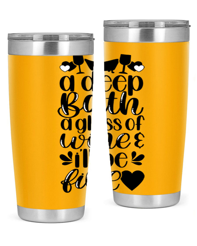 a deep bath a glass 48#- bathroom- Tumbler