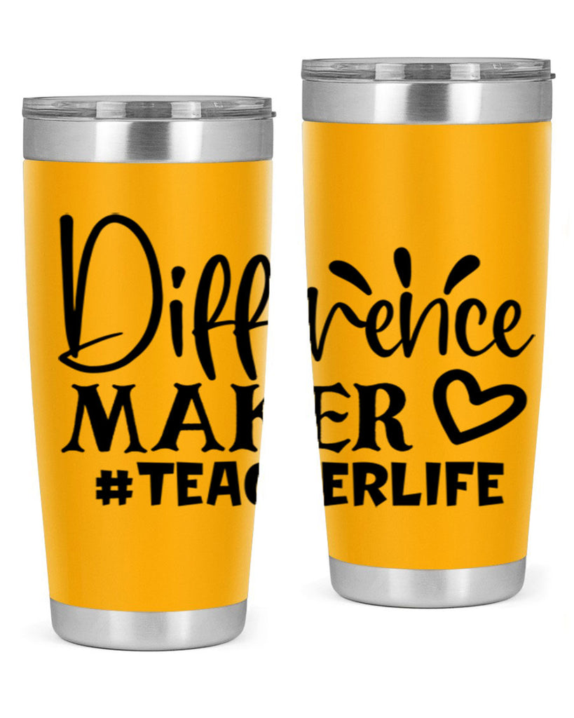 difference maker teacherlife Style 185#- teacher- tumbler