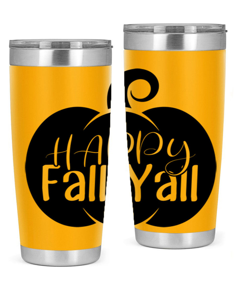 happy fall yall 235#- fall- Tumbler