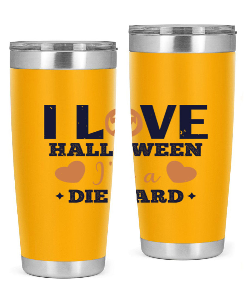 i love halloween im a die hard 150#- halloween- Tumbler
