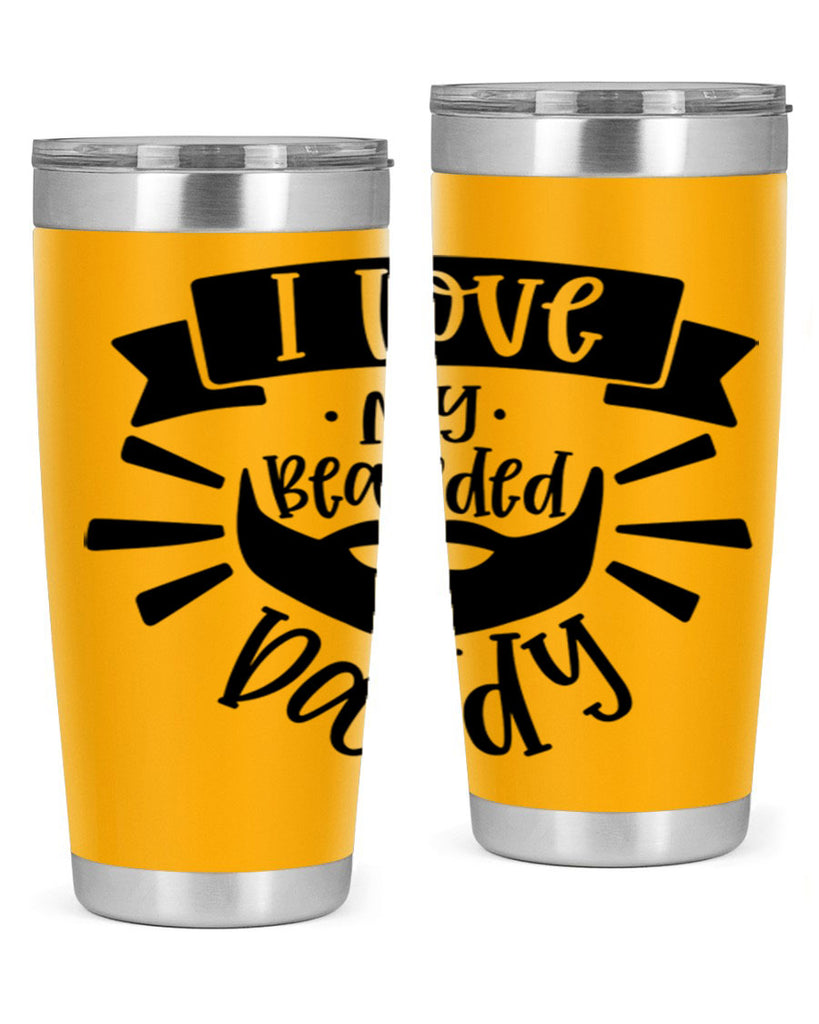 i love my bearded daddy 42#- fathers day- Tumbler