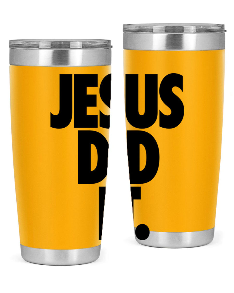jesus did it 102#- black words phrases- Cotton Tank