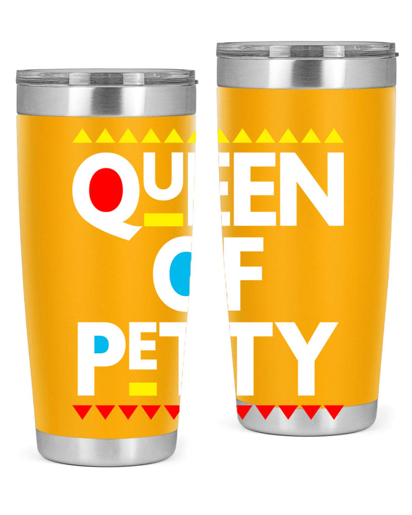 queen ofpetty 48#- black words phrases- Cotton Tank