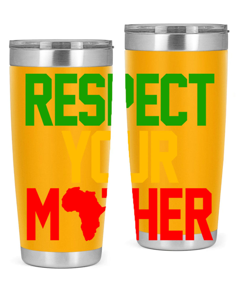 respect your mother 43#- black words phrases- Cotton Tank