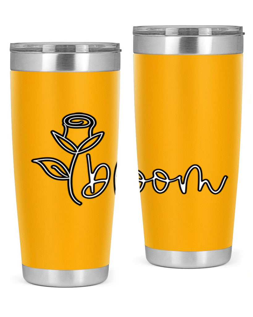 rosebud bloom outline399#- spring- Tumbler