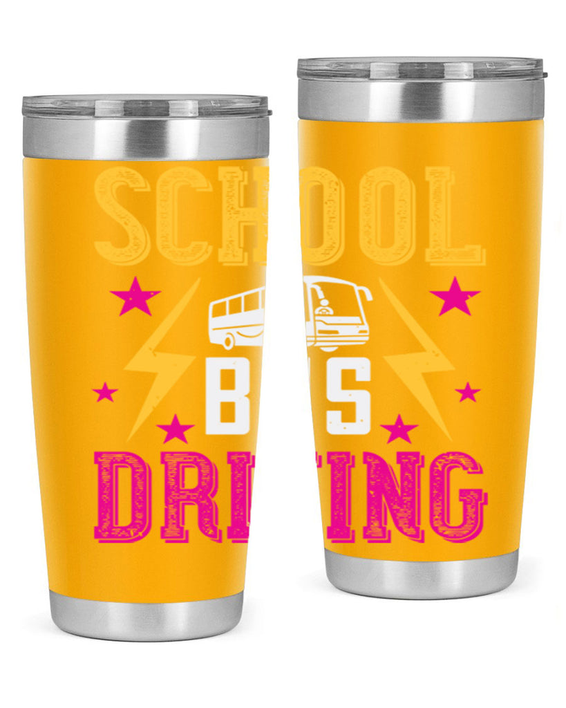 school bus driving Style 17#- bus driver- tumbler