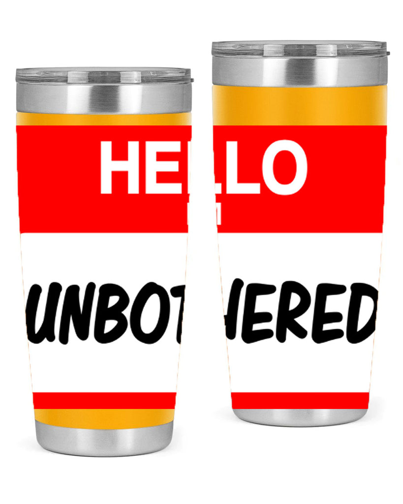 unbothered 14#- black words phrases- Cotton Tank