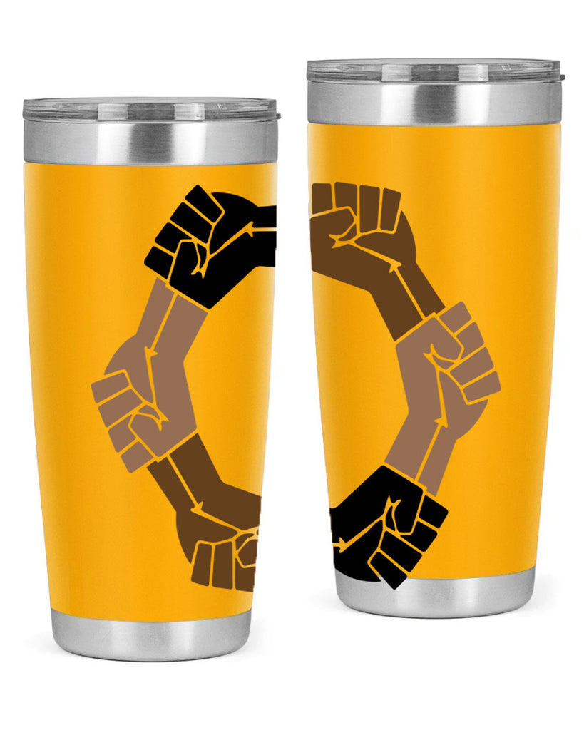 united black power fists 13#- black words phrases- Cotton Tank