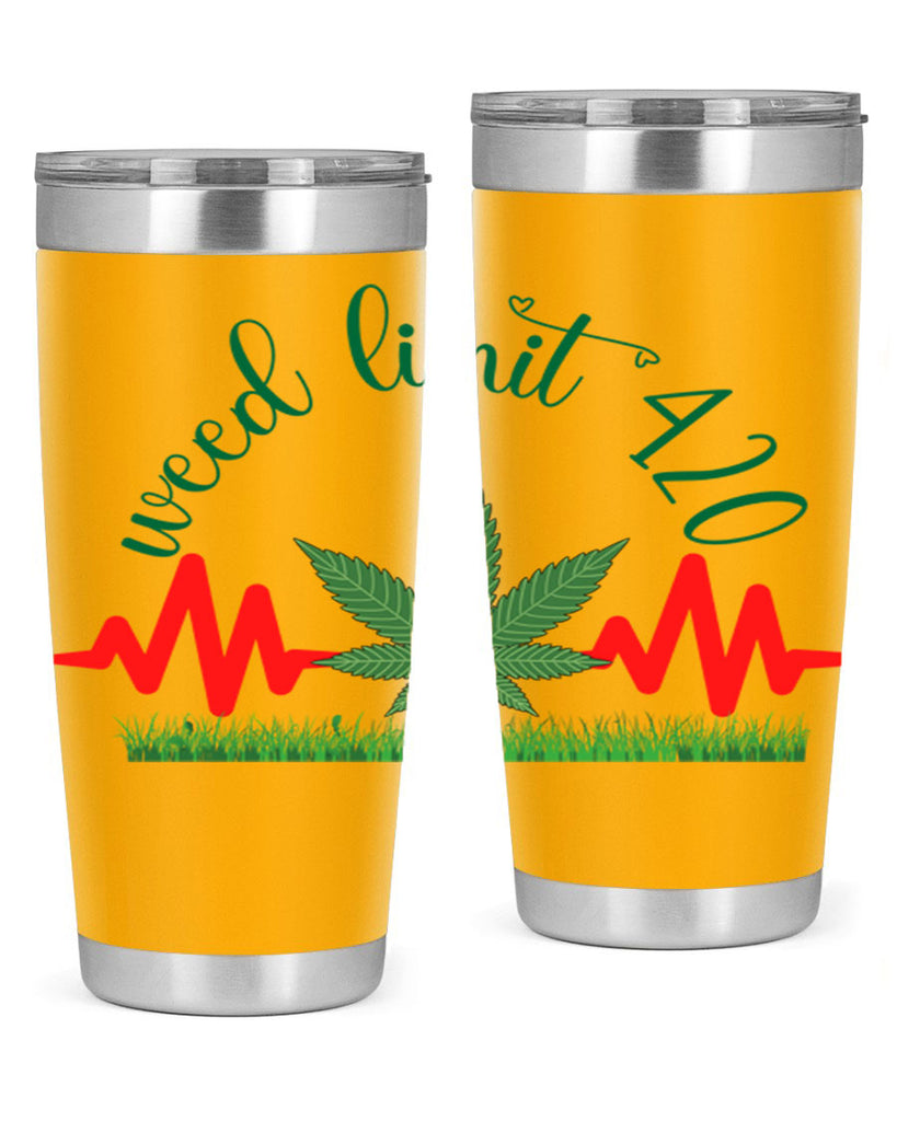 weed limit 420 cannabis hearbeat 291#- marijuana- Tumbler