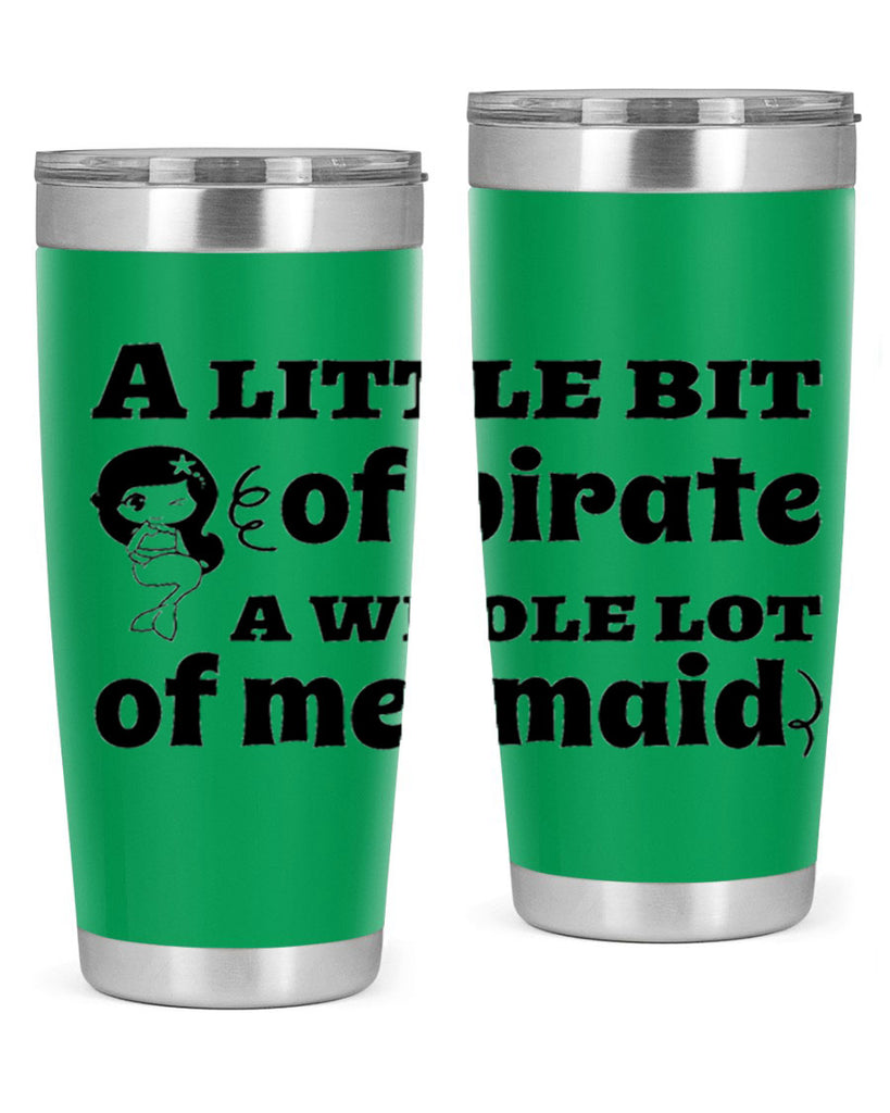 A little bit of pirate 10#- mermaid- Tumbler