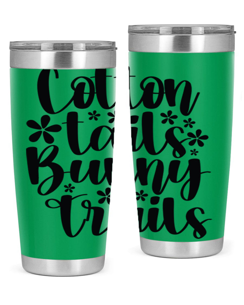 Cotton tails bunny trails  113#- spring- Tumbler