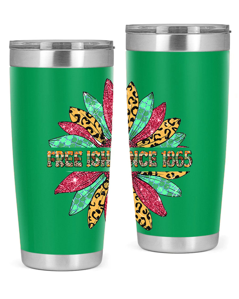 Freeish Since 1865 Sunflower Juneteenth 15#- Juneteenth- tumbler