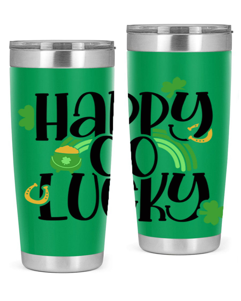 Happy Go Lucky Style 96#- St Patricks Day- Tumbler