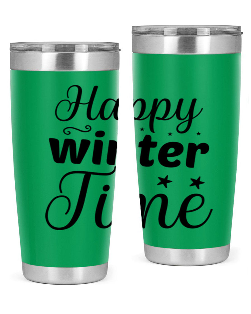 Happy Winter Time 133#- winter- Tumbler