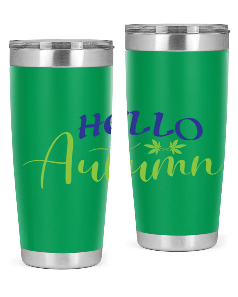 Hello Autumn 271#- fall- Tumbler