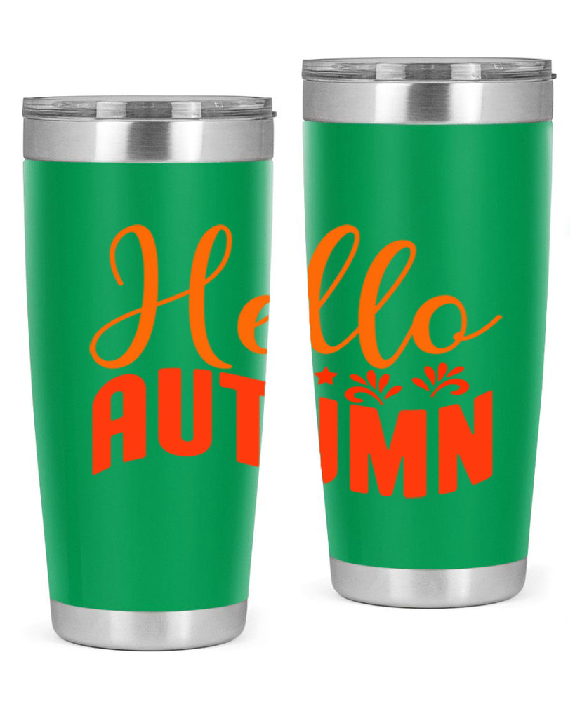 Hello Autumn Design 268#- fall- Tumbler