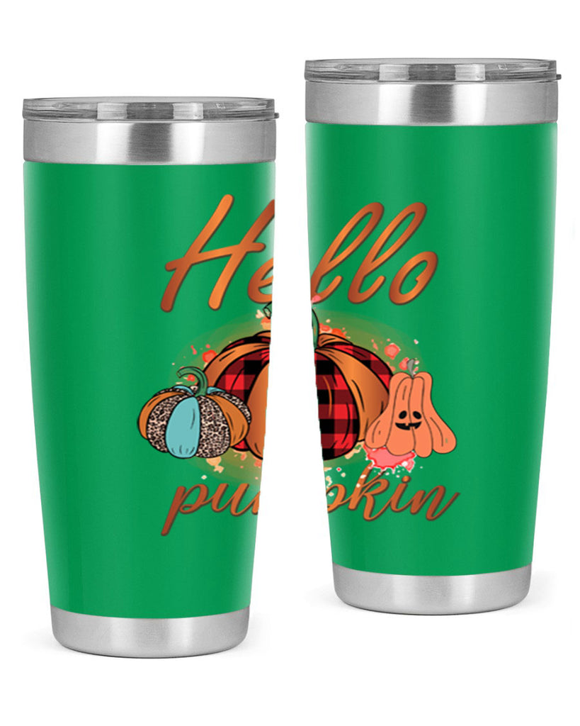 Hello Pumpkin 284#- fall- Tumbler