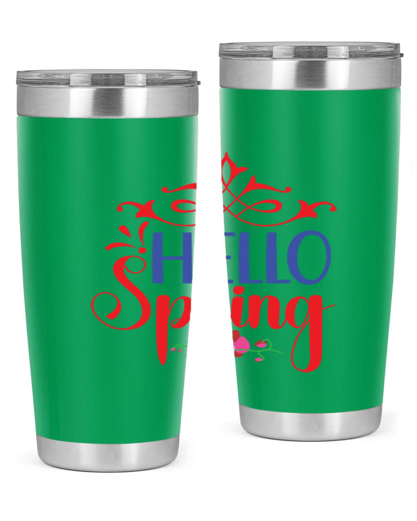 Hello Spring 211#- spring- Tumbler