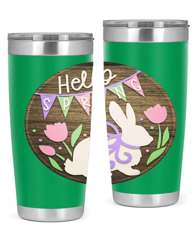 Hello spring bunny Mockup190#- spring- Tumbler