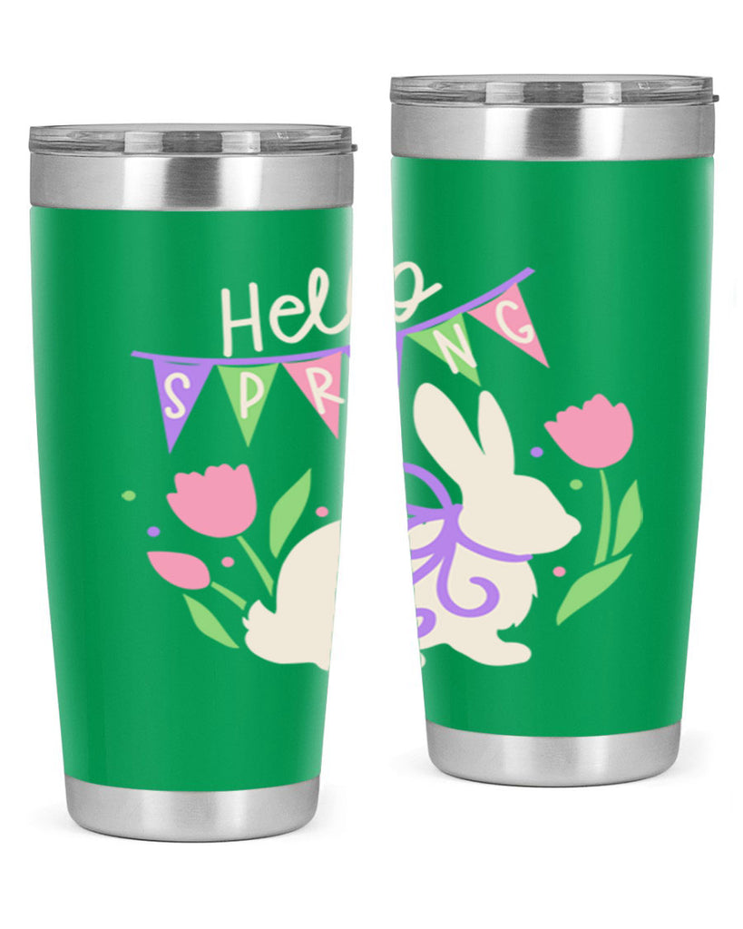 Hello spring bunny193#- spring- Tumbler