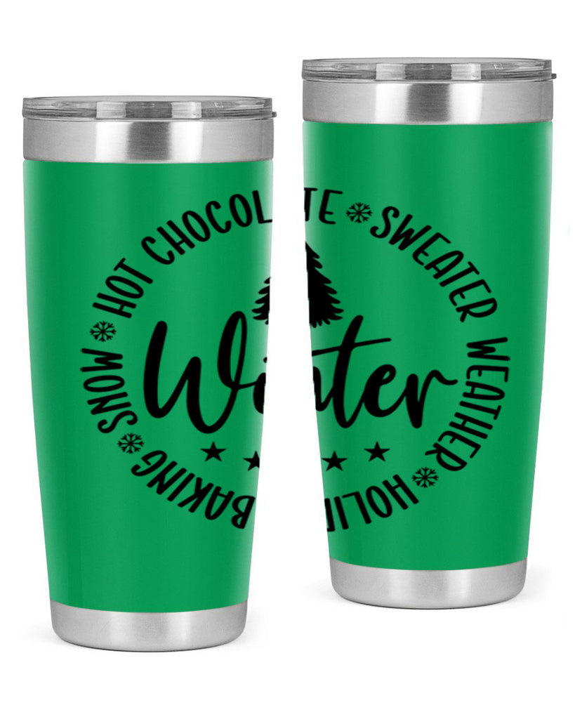 Hot Chocolate Sweater Weather Holiday Baking Snows196#- winter- Tumbler