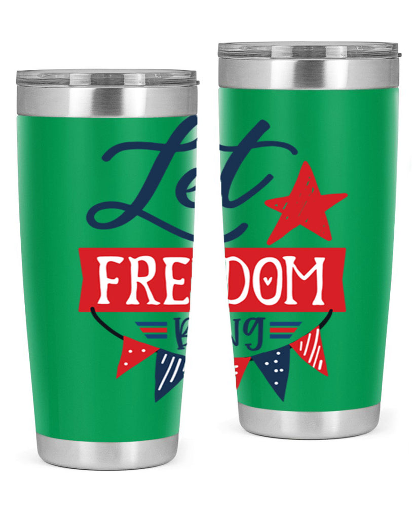 Let freedom bling Style 78#- Fourt Of July- Tumbler
