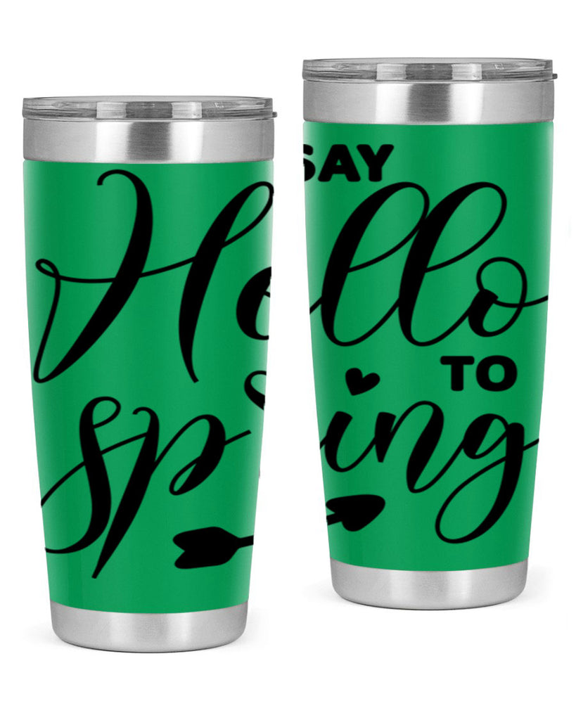 Say Hello to Spring402#- spring- Tumbler