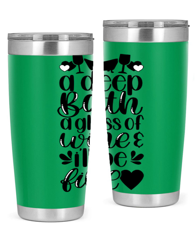 a deep bath a glass 48#- bathroom- Tumbler