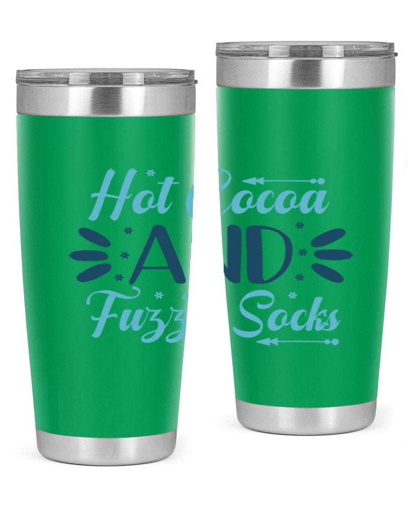 hot cocoa and fuzzy socks 208#- winter- Tumbler