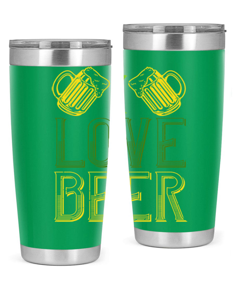 i love beer Style 134#- St Patricks Day- Tumbler