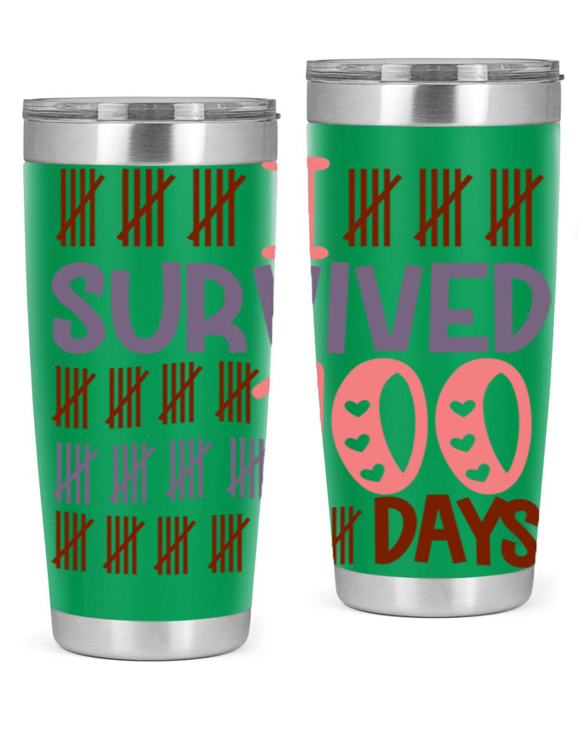 i survived 100 days 13#- 100 days of school- Tumbler