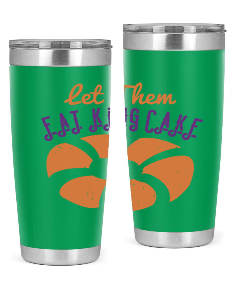 let them eat king cake 50#- mardi gras- Tumbler