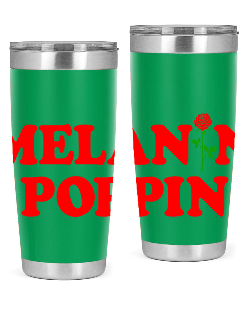 melaninpoppinrose 72#- black words phrases- Cotton Tank