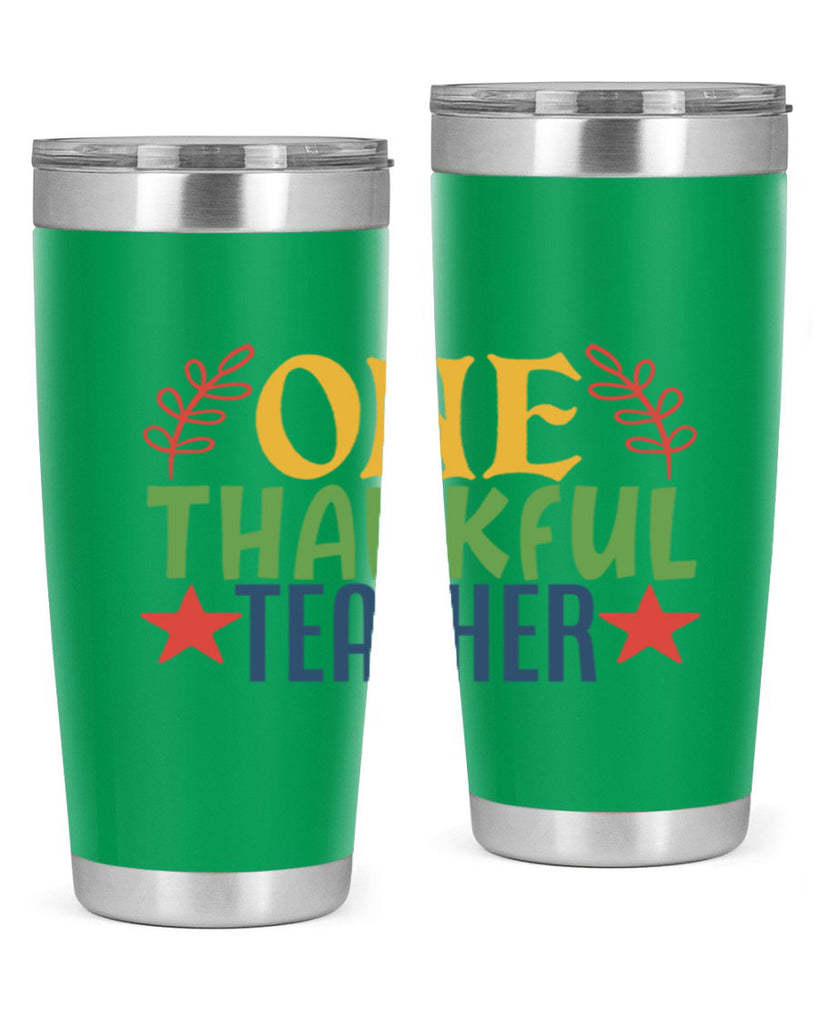 one thankful teacher Style 157#- teacher- tumbler