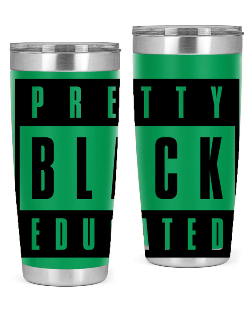 pretty black educated 50#- black words phrases- Cotton Tank