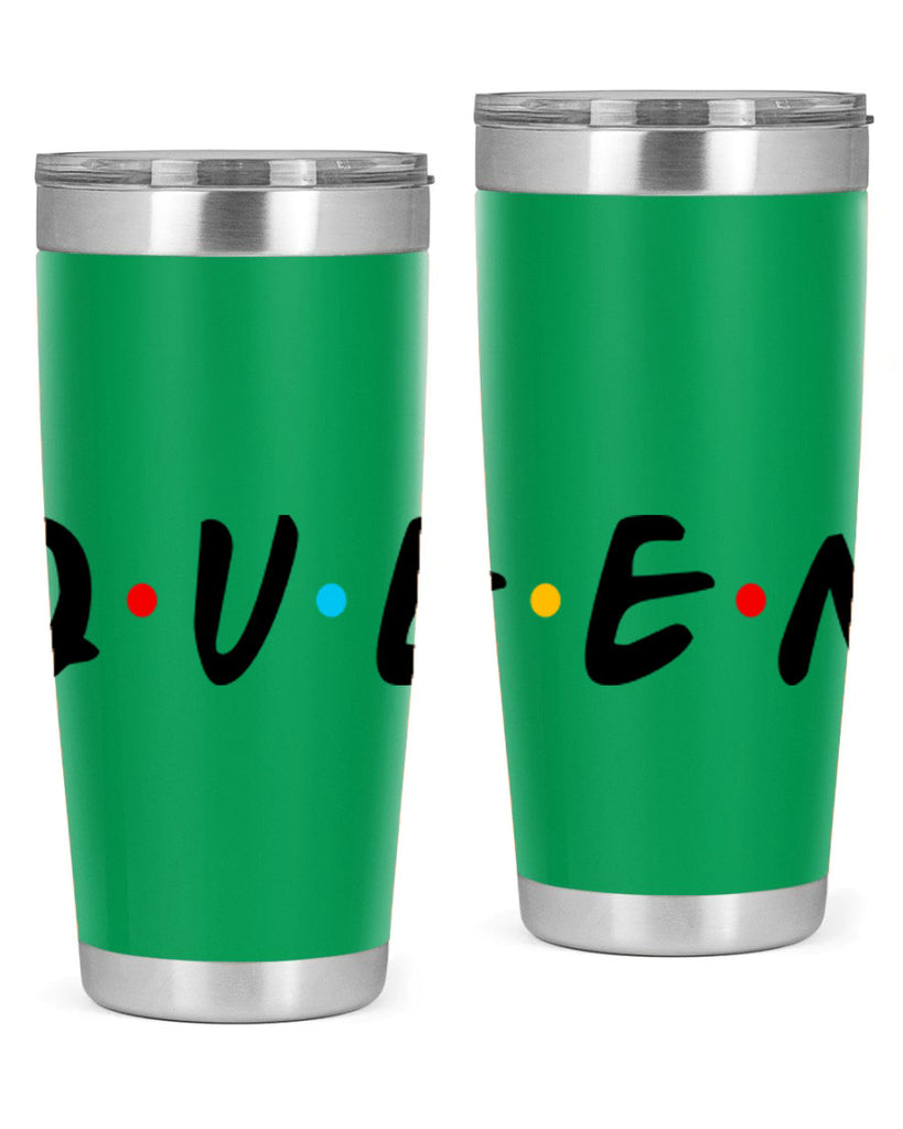 queen friends 49#- black words phrases- Cotton Tank