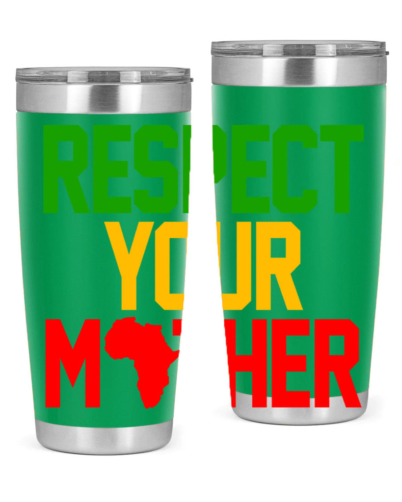 respect your mother 43#- black words phrases- Cotton Tank