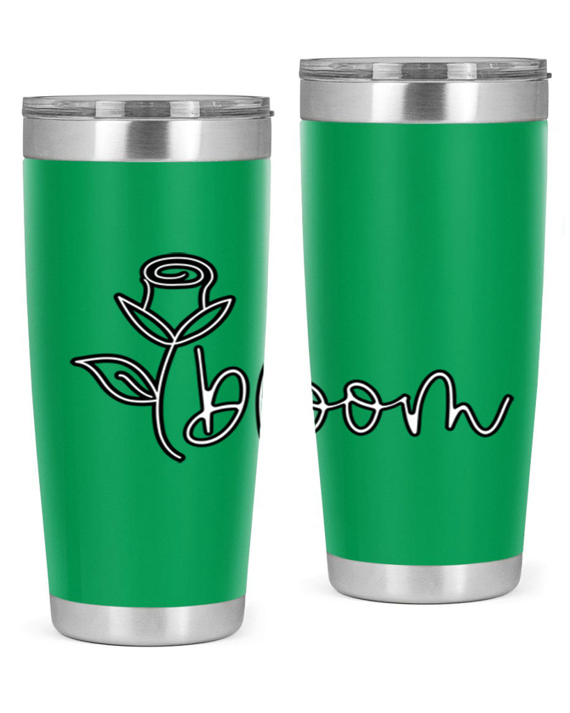 rosebud bloom outline399#- spring- Tumbler