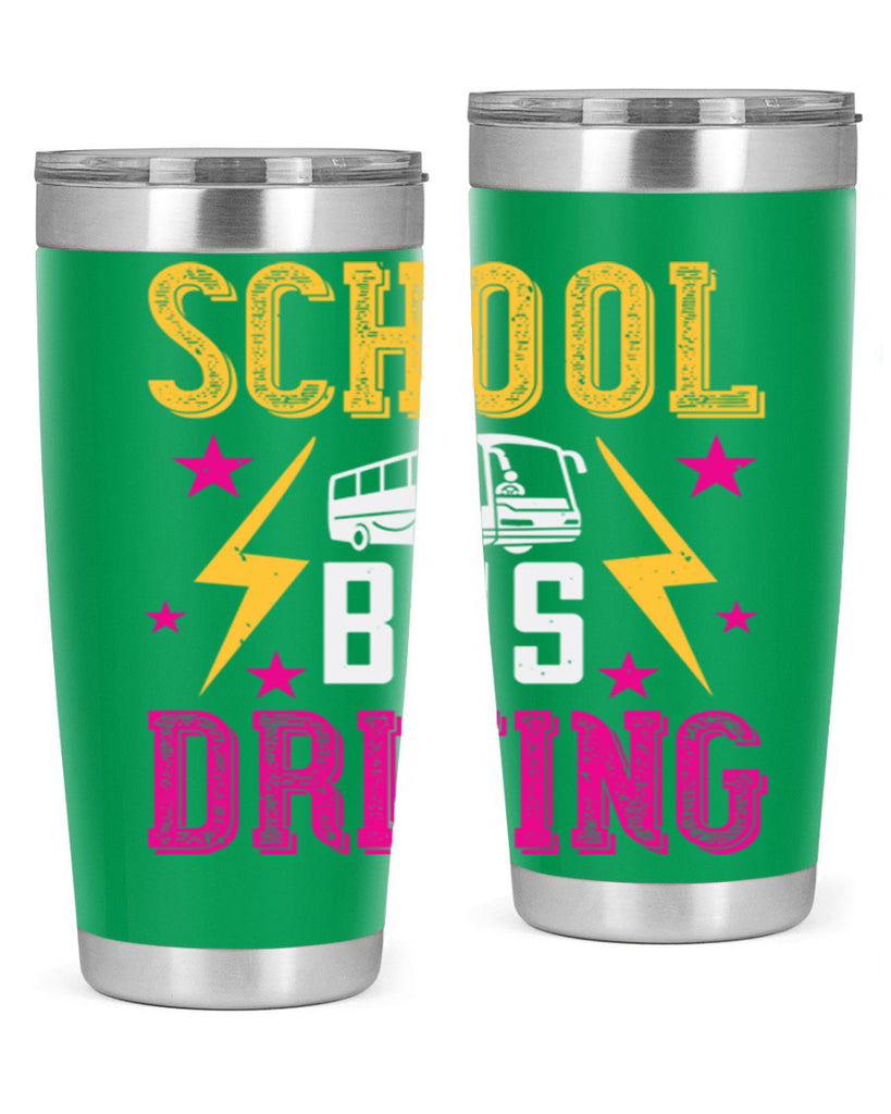 school bus driving Style 17#- bus driver- tumbler