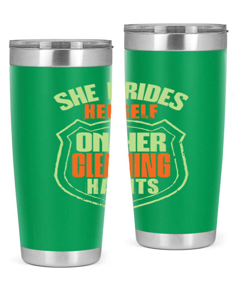 she prides hereself on her cleaning habits Style 15#- cleaner- tumbler