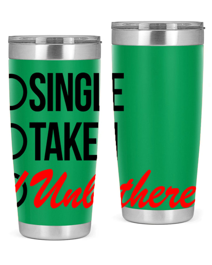 single taken unbothered 35#- black words phrases- Cotton Tank