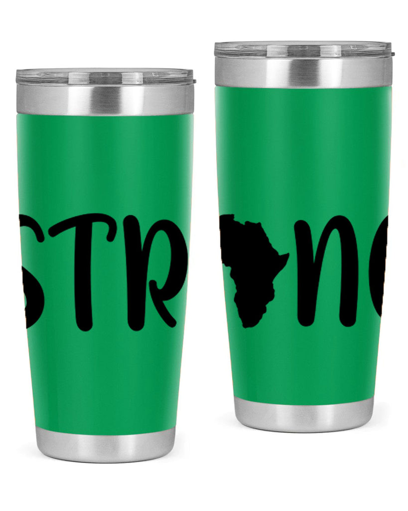 strong africa svg 24#- black words phrases- Cotton Tank