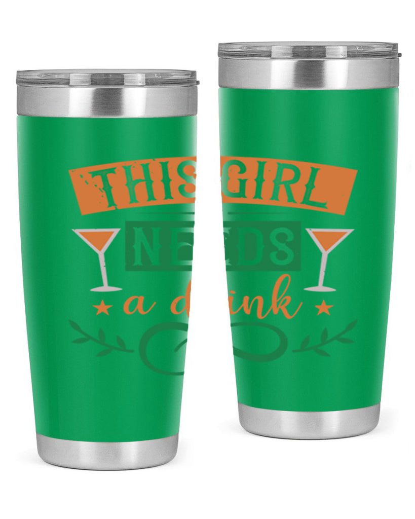 this girl needs a drink 36#- mardi gras- Tumbler