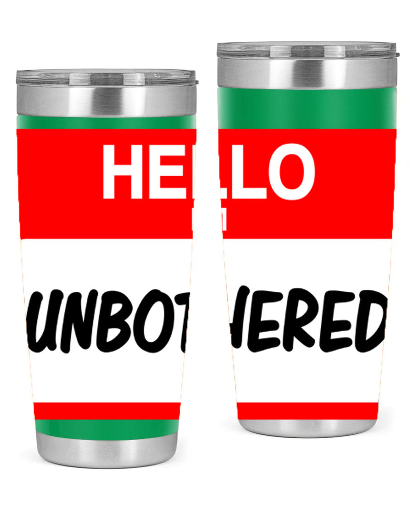 unbothered 14#- black words phrases- Cotton Tank