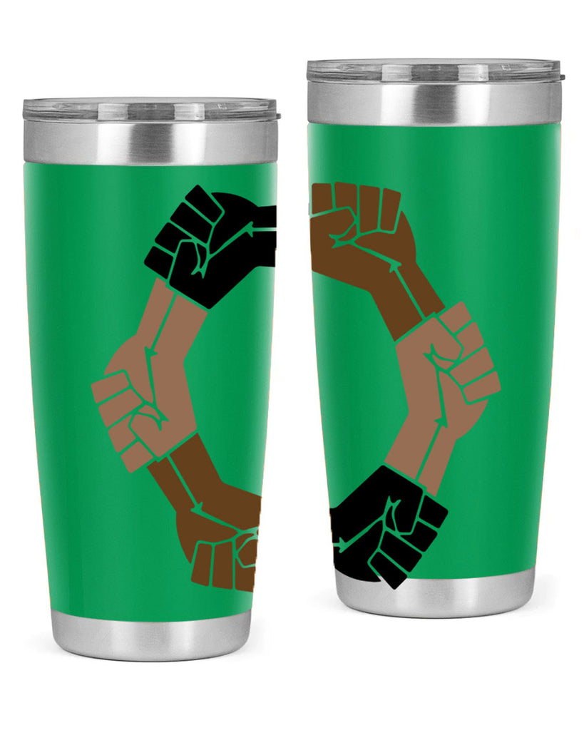 united black power fists 13#- black words phrases- Cotton Tank